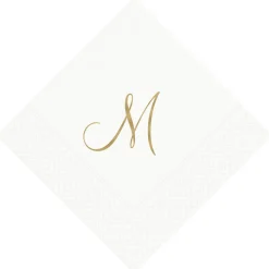 Personalized Single Initial Cocktail Napkins