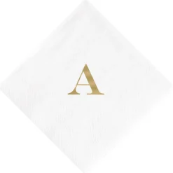 Personalized Single Initial Cocktail Napkins