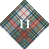 Personalized Single Initial Dress Stewart Tartan Cocktail Napkins