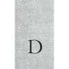 Personalized Single Initial Jute Guest Towel Napkins