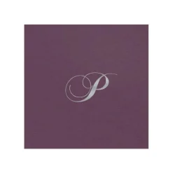 Personalized Single initial Paper Linen Cocktail Napkins