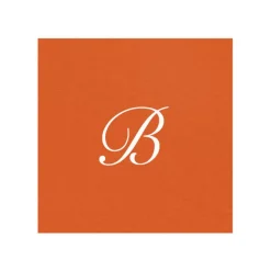 Personalized Single initial Paper Linen Cocktail Napkins