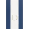 Personalized Single Initial Bandol Stripe Guest Towel Napkins
