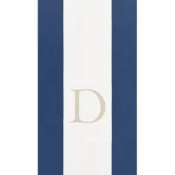 Personalized Single Initial Bandol Stripe Guest Towel Napkins