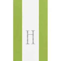 Personalized Single Initial Bandol Stripe Guest Towel Napkins