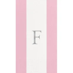 Personalized Single Initial Bandol Stripe Guest Towel Napkins