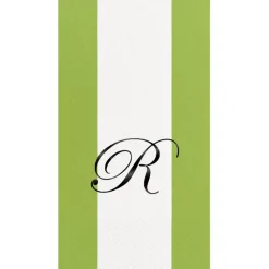 Personalized Single Initial Bandol Stripe Guest Towel Napkins