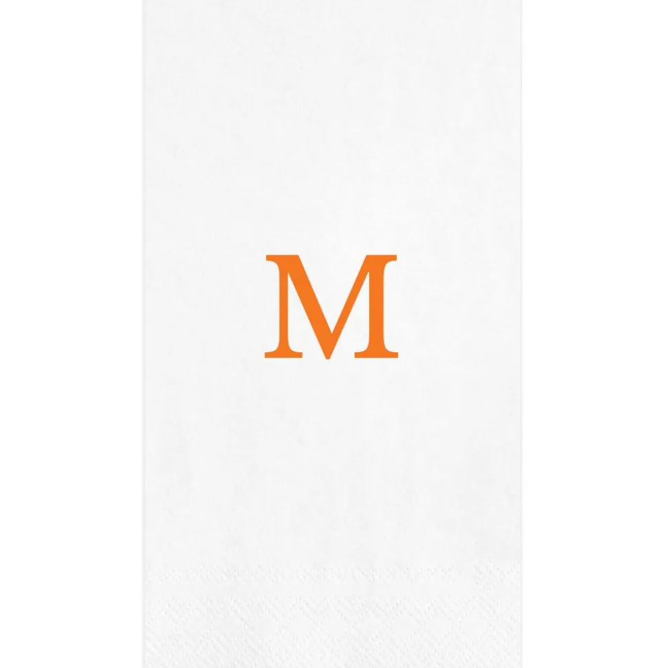 Personalized Single Initial Guest Towel Napkins