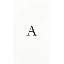 Personalized Single Initial Guest Towel Napkins