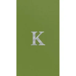 Personalized Single Initial Paper Linen Guest Towel Napkins