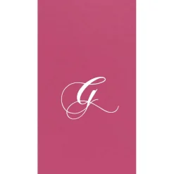 Personalized Single Initial Paper Linen Guest Towel Napkins