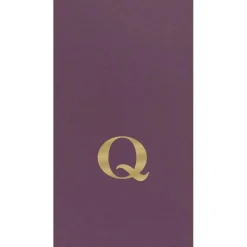 Personalized Single Initial Paper Linen Guest Towel Napkins