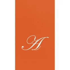 Personalized Single Initial Paper Linen Guest Towel Napkins