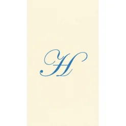 Personalized Single Initial Paper Linen Guest Towel Napkins