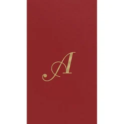 Personalized Single Initial Paper Linen Guest Towel Napkins