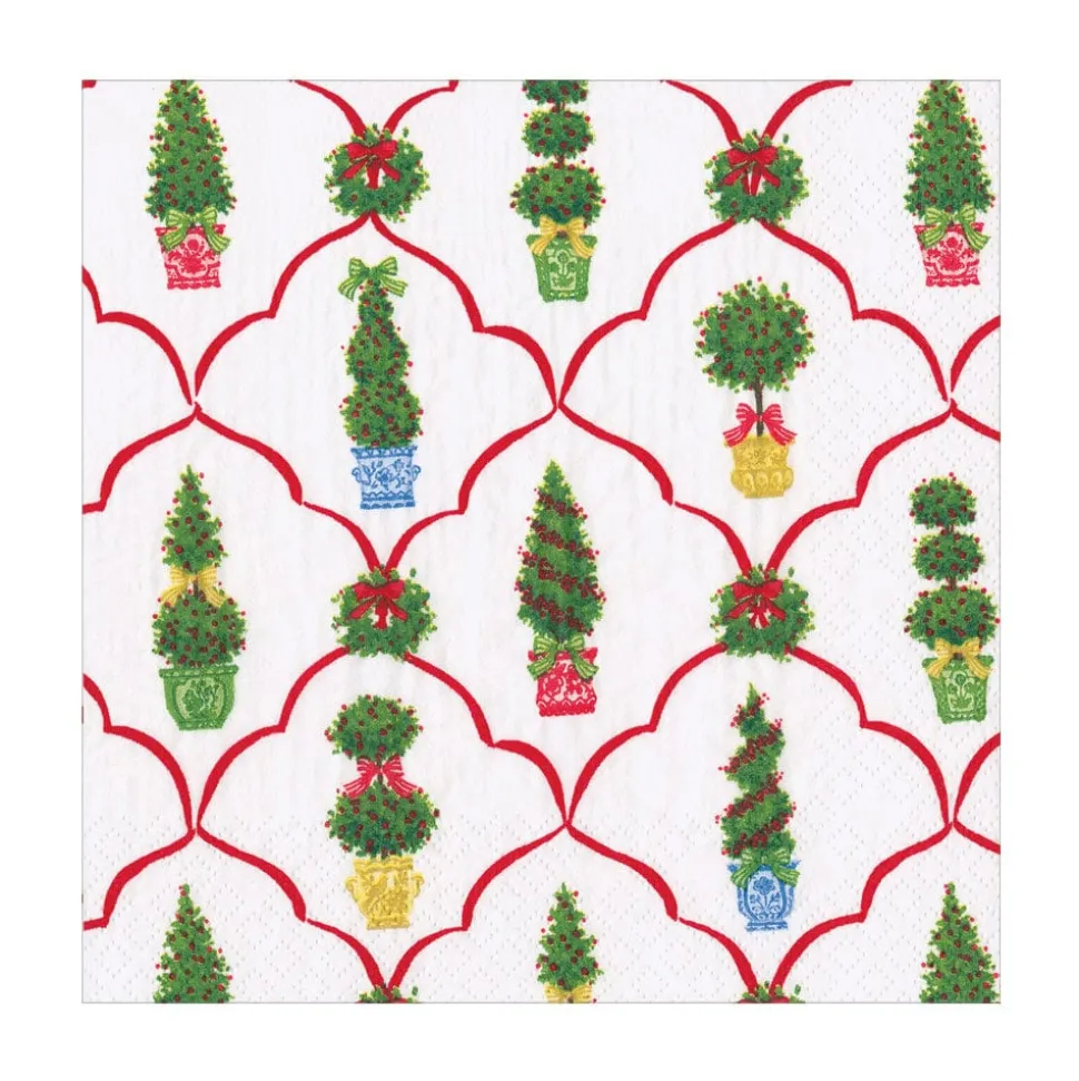 Petit Jardin De Noel Luncheon Napkins - includes 20 Luncheon Napkins