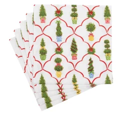 Petit Jardin De Noel Luncheon Napkins - includes 20 Luncheon Napkins