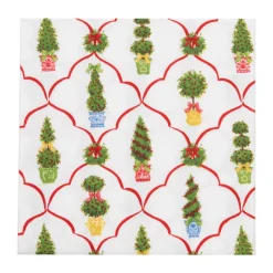 Petit Jardin De Noel Luncheon Napkins - includes 20 Luncheon Napkins