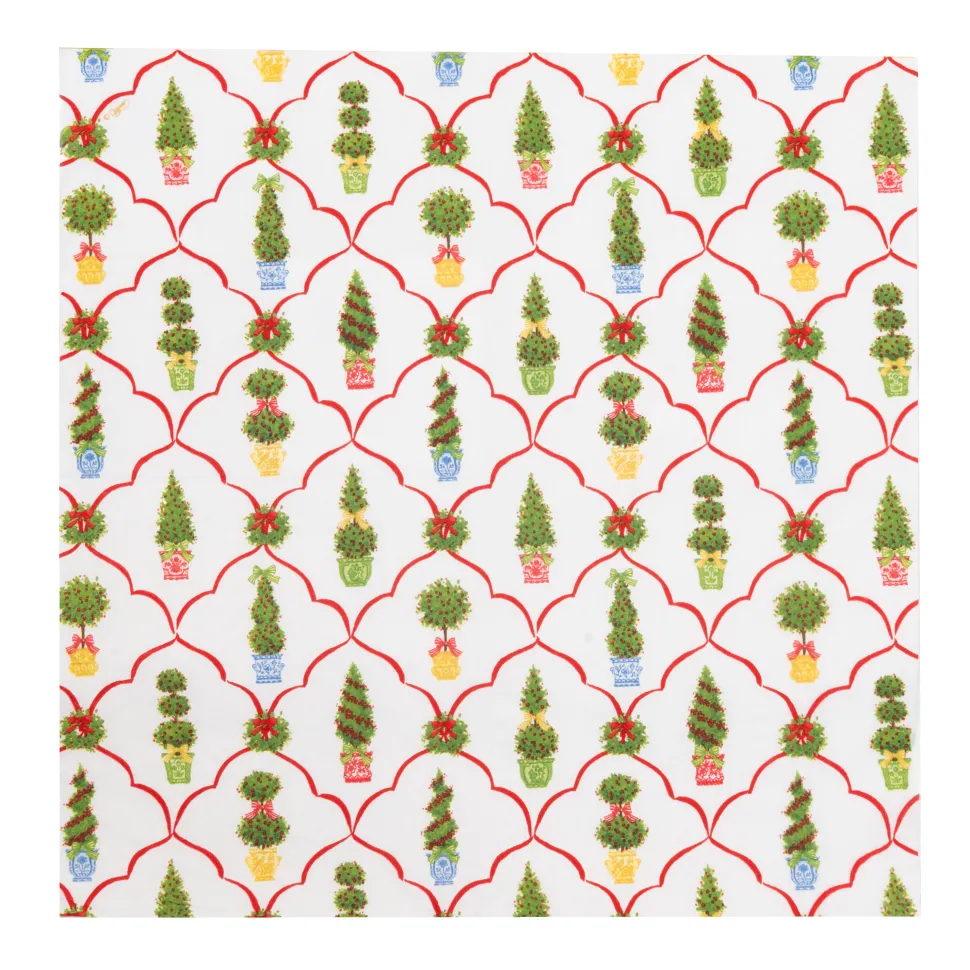 Petit Jardin De Noel Luncheon Napkins - includes 20 Luncheon Napkins