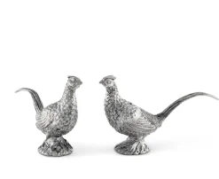 Pewter Pheasants Salt & Pepper Set