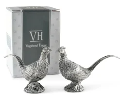 Pewter Pheasants Salt & Pepper Set