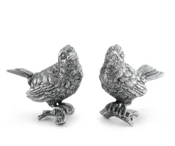 Pewter Song Birds Salt & Pepper Set