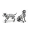 Pewter Spaniel Salt & Pepper Set