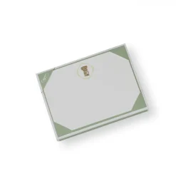 Pineapple Crest Foil Correspondence Cards - 12 Per Package