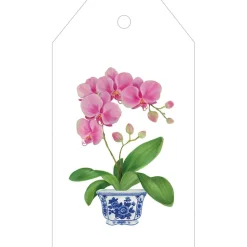 Pink Orchid Gift Tags - 4 Per Package