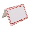 Pinstripe Red Place Cards Package 10 In