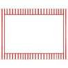 Pinstripes Red Adhesive Labels - 12 Per Package