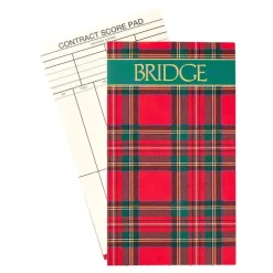 Plaid Bridge Score Pad - 1 Each