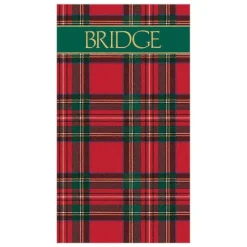 Plaid Bridge Score Pad - 1 Each
