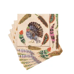 Plumage Cocktail Napkins - includes 20 Cocktail Napkins