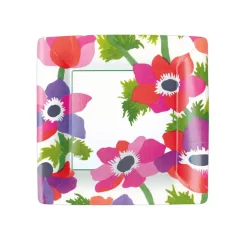 Poiret Floral Paper Salad & Dessert Plates in Ivory - 8 Per Package