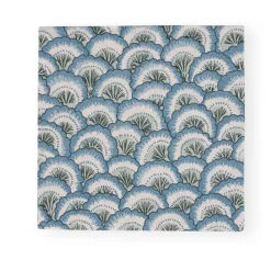 Pontchartrain Scallop Blue Luncheon Napkins - 20 Per Package