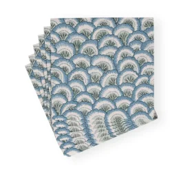 Pontchartrain Scallop Blue Luncheon Napkins - 20 Per Package