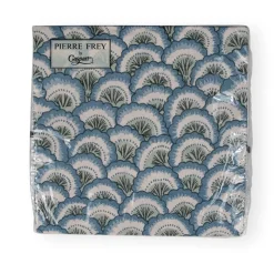 Pontchartrain Scallop Blue Luncheon Napkins - 20 Per Package