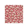 Pontchartrain Scallop Red Boxed Cocktail Napkins - 40 Per Box