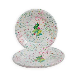 Pop Christmas Salad & Dessert Plates - 8 Per Package