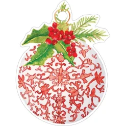 Porcelain Ornaments Die-Cut Gift Tags - 4 Per Package