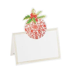 Porcelain Ornaments Die-Cut Place Cards - 8 Per Package