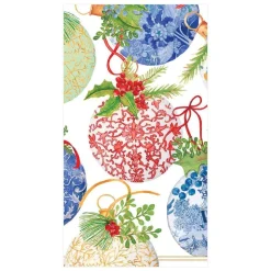 Porcelain Ornaments Paper Guest Towel Napkins - 15 Per Package