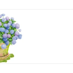 Potted Hydrangeas Adhesive Labels - 12 Per Package