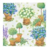 Potted Hydrangeas Cocktail Napkins - 20 Per Package