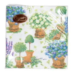 Potted Hydrangeas Cocktail Napkins - 20 Per Package