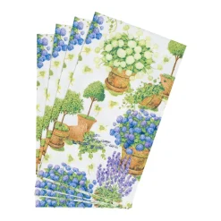 Potted Hydrangeas Guest Towel Napkins - 15 Per Package