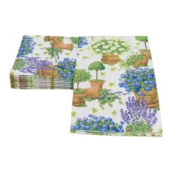Potted Hydrangeas Guest Towel Napkins - 15 Per Package