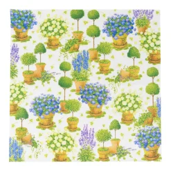 Potted Hydrangeas Luncheon Napkins - 20 Per Package