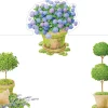 Potted Hydrangeas Place Cards - 8 Per Package